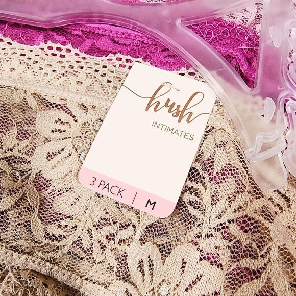 Hush Intimates Lace Thong Panty Set #C - Picture 6 of 6